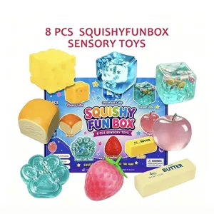 Squishy Toys Malt Sugar Slow Rebound Decompression Sensory Toy Animal Food Shaped Fidget Toy Gift For Kids And Adults