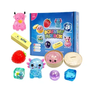 8pcs Malt Sugar Squishy Box Slow Rising Pressure Relief Toy Set Cute Sensory Toys