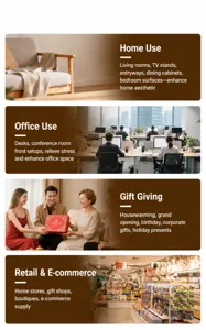 3D landscape quicksand painting dynamic art ornament for home office decor and luxury gifts