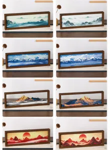 3D Dynamic Quicksand Painting Art Landscape Sandscape Ornament for Home Decor Gift!