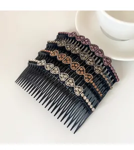 Elegant rhinestone hair comb insert clip for women fashion styling accessory 4pcs set