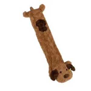 Long plush hot water bottle cover winter bed warmer cute dog design soft cozy winter item