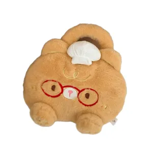 Cute plush rechargeable hand warmer electric hot water bag winter belly warming bag