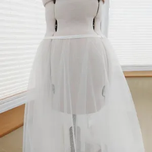 Abnehmbarer Brautkleid Tüllrock Damen glitzernde Netzschicht Hochzeitsfotografie Kleidung