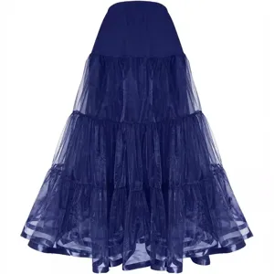 Women long floor-length petticoat crinoline for wedding party evening dress stage performance