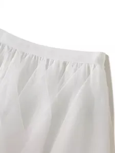 Meisjes witte tule tutu rok zomer pluizige prinses taart mini rok elegante kinderkleding