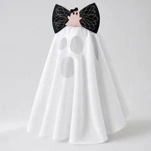 Halloween pet ghost cloak cat dog cute costume funny holiday photo cosplay outfit detail