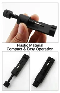 Watch strap remover tool, plastic watch link pin remover repair kit for metal band adjusting.