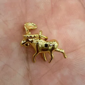 Pendentif breloque animal orignal plaqué or accessoire de bijoux DIY pour collier bracelet.