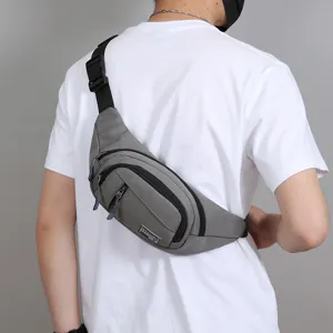 Lichte meerlagen borsttas heren heuptas stijlvolle crossbody tas sport schoudertas