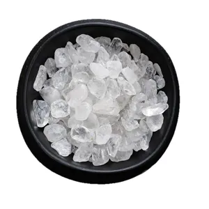 Grava de cristal de cuarzo blanco claro natural para desmagnetización y decoración.