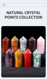 Natural crystal quartz hexagonal pillar gemstone mineral specimen home decor ornament display