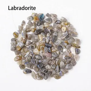 Natuurlijke labradoriet edelsteen spaanders kralen geboorde onregelmatige kristallen DIY sieraden