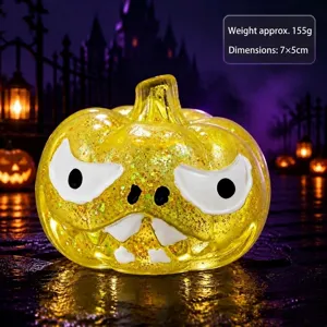 Halloween Kürbis Squishy Spielzeug Glitzer Stressabbau Sensory Fidget Toy für Kinder.