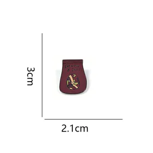 Μεταλλική καρφίτσα enamel σε σχήμα τσάντας μοναδικό αστείο αξεσουάρ για ρούχα 3εκ