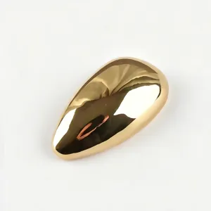 Minimalistische gouden metalen druppel broche taille gesp chic jasje accessoire detail