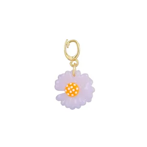 Mini pastel daisy flower charm pendant DIY jewelry accessory cute bag key chain decor