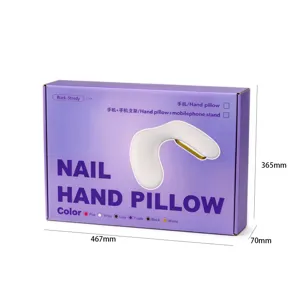 U-shaped Russian double-hand nail pillow portable detachable stand inclined PU surface comfortable box