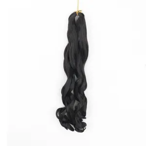 Lange krullende synthetische haarverlenging, golvend ontwerp voor dames dagelijks gebruik.