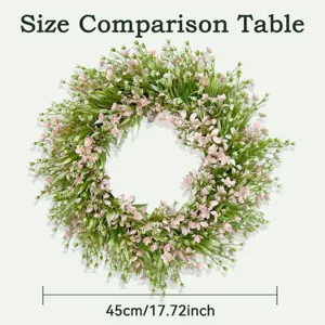 Artificial eucalyptus flower wreath 45cm door wall hanging wedding home decoration