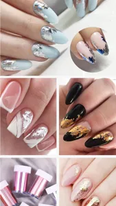 Nail art transfer foil stickers set starry paper transfer for DIY manicure salon accessories
