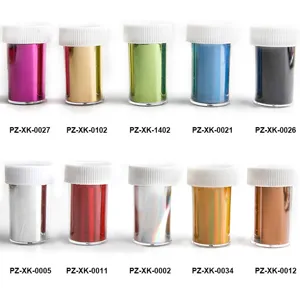 Bottled nail art transfer foil stickers colorful DIY manicure decoration accessories main image