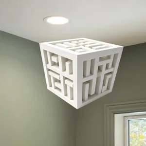 Moderne 3D Geometrische Weihnachtskrippe Fensteraufkleber Statische PVC Mattglas Dekoration Für Haus Feiertag Schaufenster Dekor