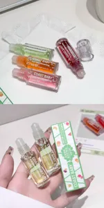 COAST BABY Aceite Labial Hidratante de Frutas, Rodillo Transparente Brillante Maquillaje
