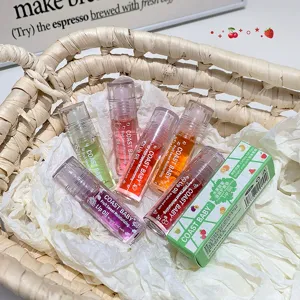 Aceite Labial Hidratante Frutal Dulce Roll-On Brillo Espejo Transparente Cuidado Diario Nutritivo Cosméticos