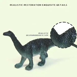 Plastic dinosaur toy simulation model for kids educational play, realistic details.