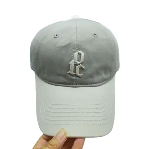 Kontrastfarbene bestickte Buchstaben Baseballcap für Damen Frühling Sommer Sonnenschutz Hut