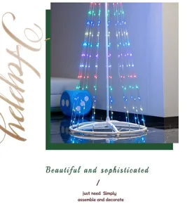 RGB color changing LED cone tree light for party holiday home decoration and room ambient lighting.