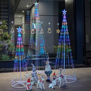 RGB remote control color changing LED cone tree Christmas decoration party photo props