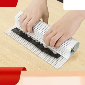 Esterilla de Sushi de Plástico DIY Molde de Cocina Japonesa Herramienta de Rollo de Arroz Blanco Accesorio de Preparación de Alimentos