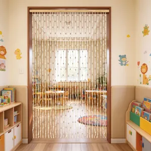 Handgefertigter Papierschnur-Türvorhang Raumteiler für Kindergarten oder Heimdekoration.