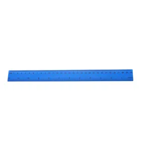 30cm plastic straight ruler with dual scale cm and inch for student drawing and measuring.