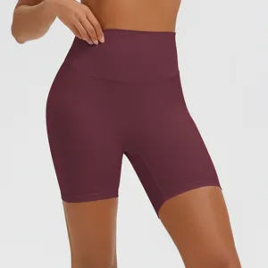 Hohe Taille Yoga Shorts atmungsaktiv hautfreundlich Fitness Laufen Sportbekleidung Hose