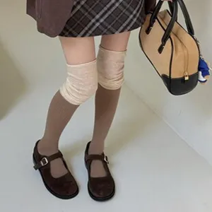 eleganti calze alte al ginocchio da donna comodi vestiti giornalieri scaldamuscoli cotone