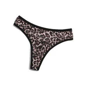 Women leopard print low rise thong sexy comfortable breathable underwear single sale item