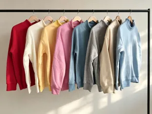 Women mock neck fleece sweatshirt casual loose long sleeve top autumn winter fashion apparel
