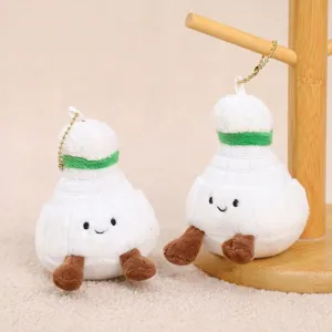 Simpatico Ciondolo Peluche Badminton Imbottito Serie Sport Bambola Portachiavi Morbido Poliestere Borsa Ornamento Sospeso