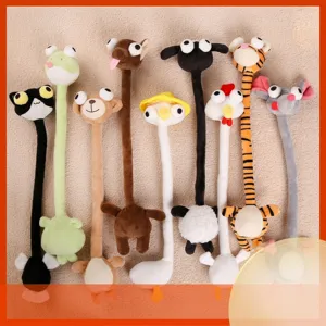 Funny Long Neck Animal Plush Toy Cute Cartoon Stuffed Doll Bag Pendant Soft Toy Birthday Gift For Kids
