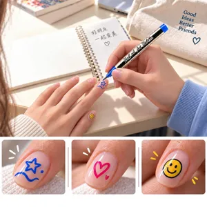 Directe vloeibare nail art pen 0.5mm precisie marker voor DIY manicure tekening ontwerp.