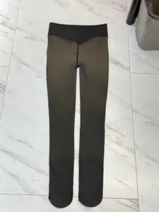 Winter thick fleece lined fake translucent tights high waist shaping warm thermal leggings