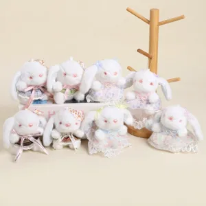 Süßes Kaninchen Plüschtier Schlüsselanhänger Weiche Hase Puppe Taschenanhänger