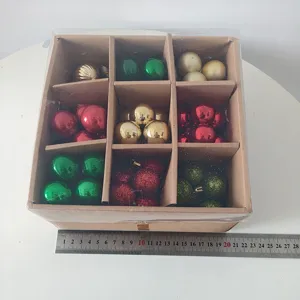 Christmas baubles set in assorted colors 3cm hanging ornaments for festive decor