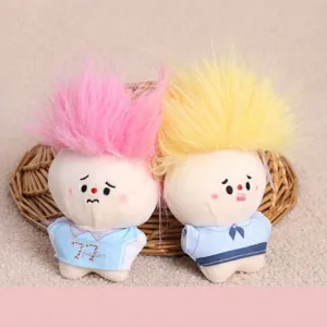 Cute Cartoon Character Plush Toy Pendant Soft Stuffed Doll Keyring Bag Hanging Ornament For Kids Gifts