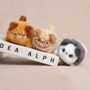 Mignon Dessin Animé Chien Peluche Jouet Pendentif Doux Rembourré Animal Poupée Sac Suspendu Ornement Porte-Clés Enfants Cadeau