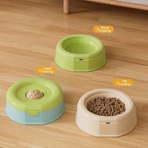 Distributore automatico animale cane gatto ciotola acqua ciotola cibo verde beige
