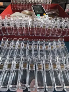 Pinces à coudre en plastique transparent, pinces de matelassage robustes pour loisirs.